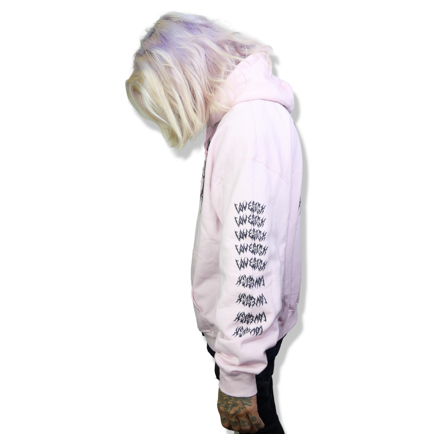 Lovesick - Pink Pullover Hoodie