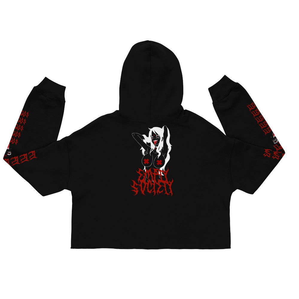 Crossed - Crop Hoodie
