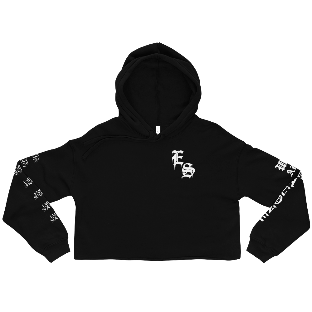 We Are All Alone - Crop Hoodie