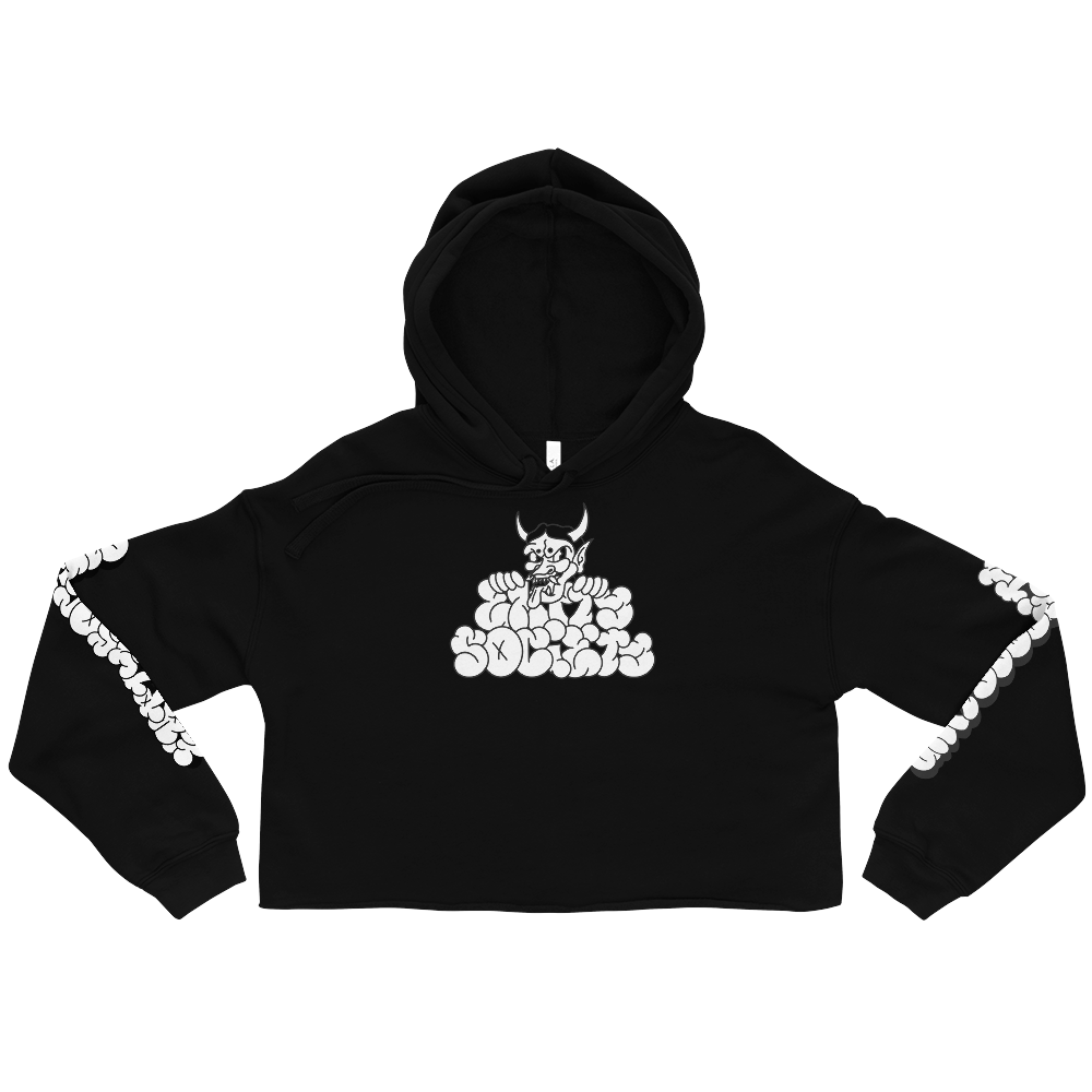 Hardcore VS Everyone - Crop Hoodie