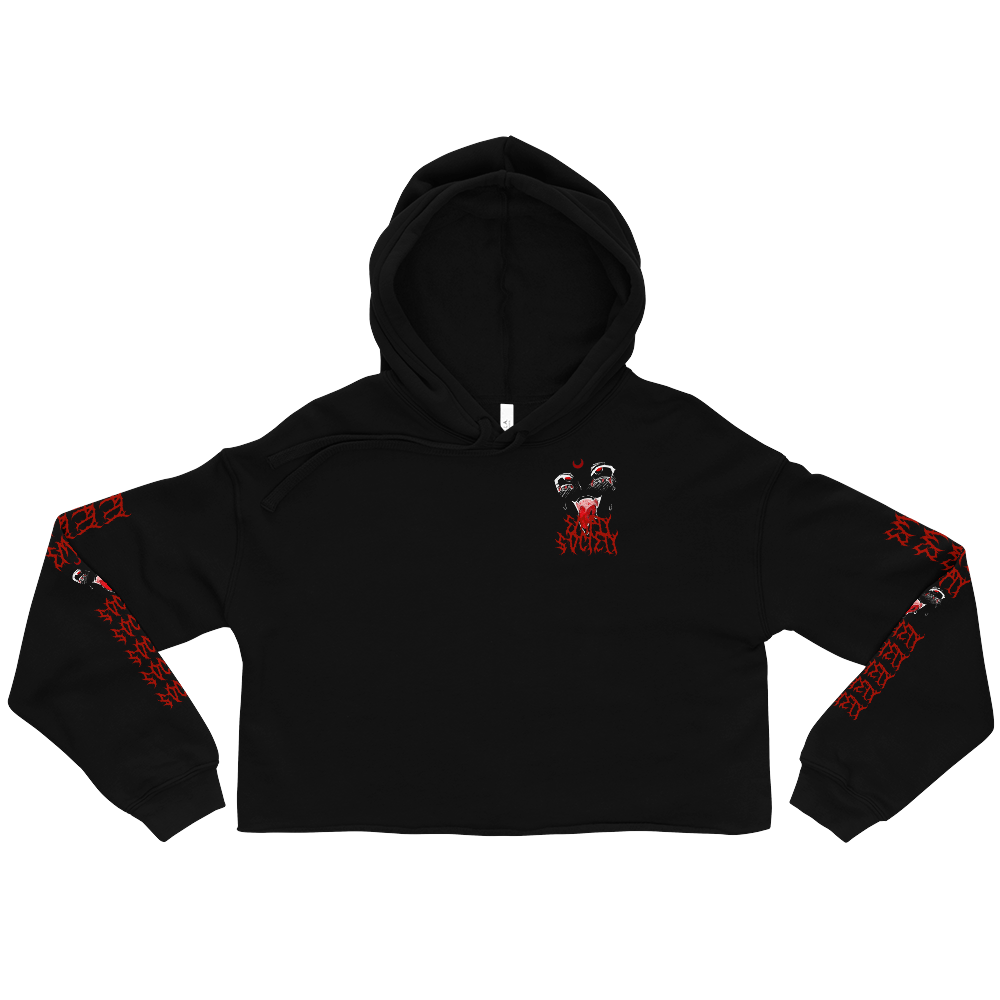 Crossed - Crop Hoodie